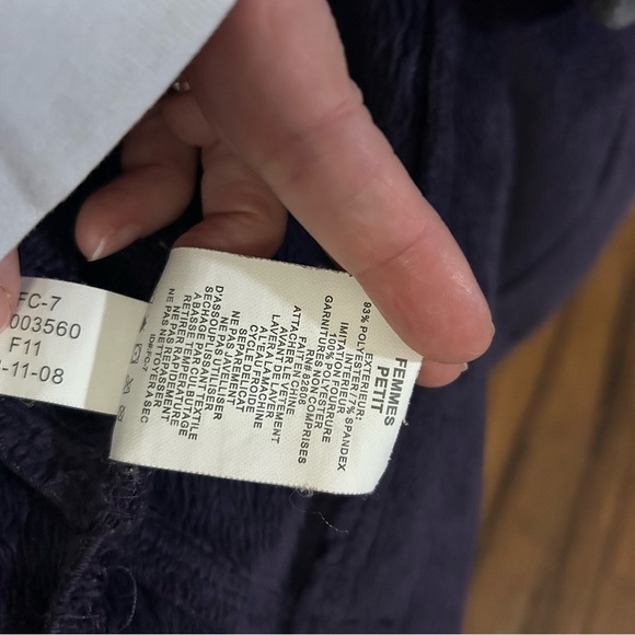 Free Country Women’s Hooded Jacket. Fleece inside. Small. Dark Purple. - Picture 8 of 8